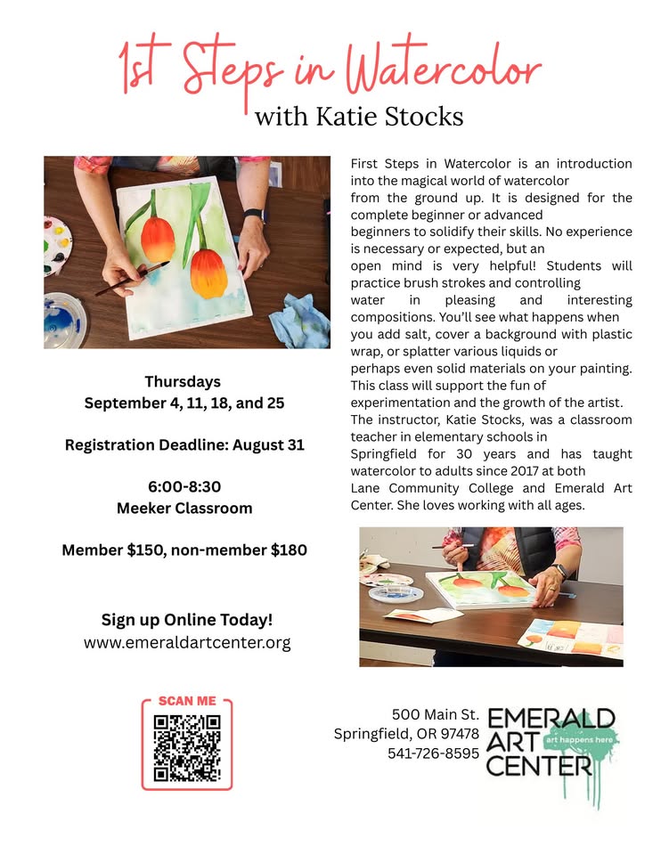 1st Steps in Watercolor with Katie Stocks
