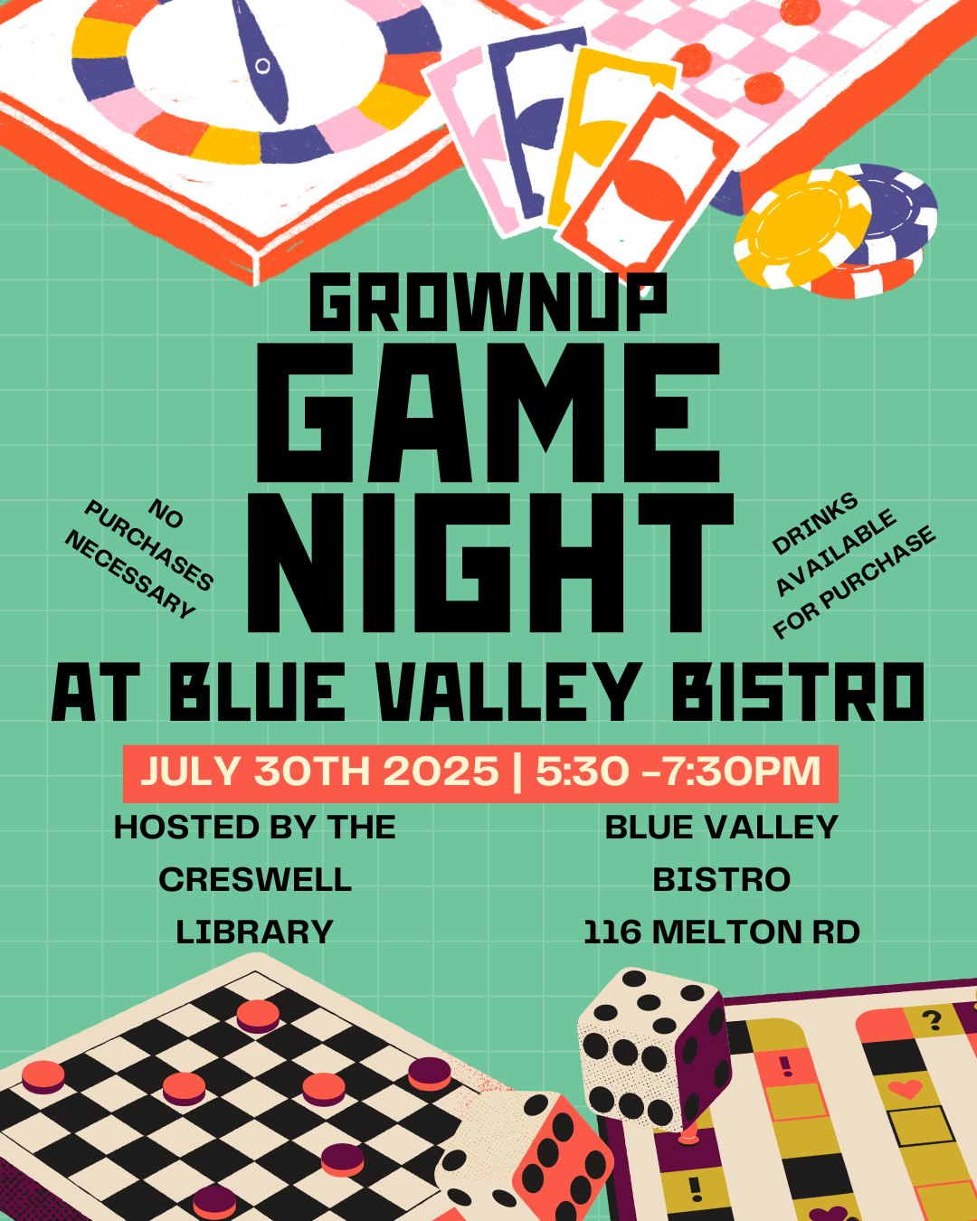 Grownup Game Night