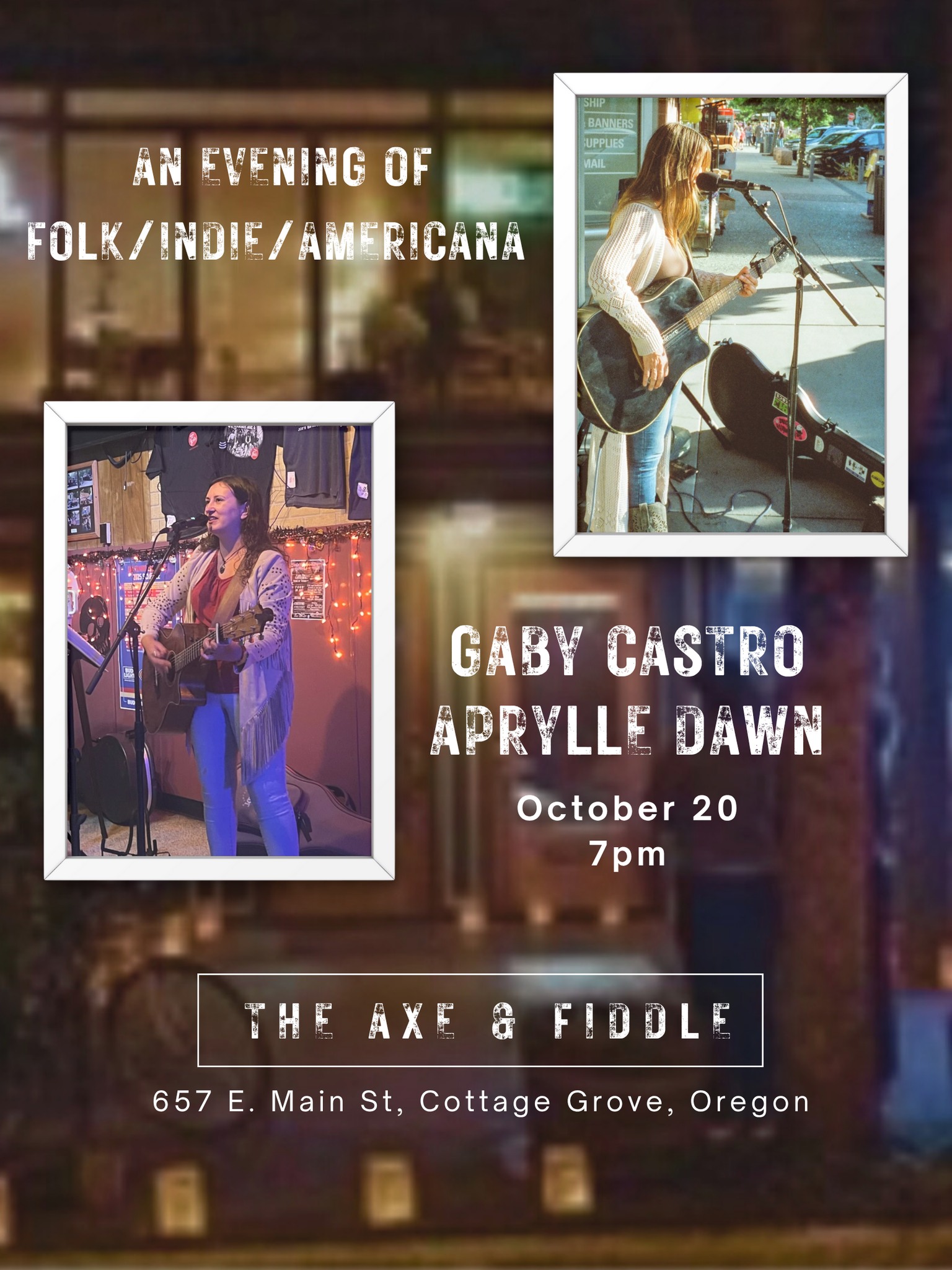 Live Music With Gaby Castro and Aprylle Dawn