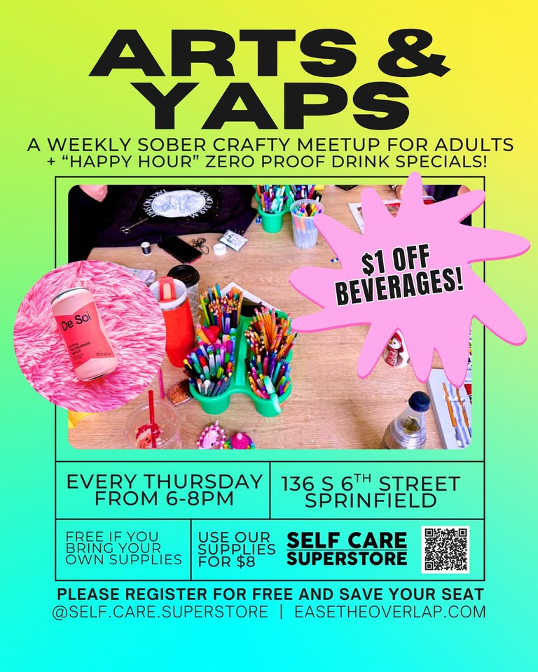 Arts & Yaps Sober Happy Hour & Open Studio