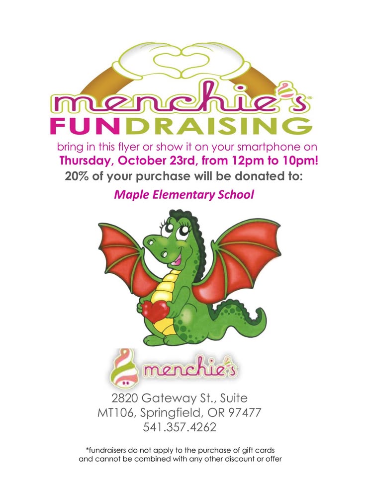 Menchie’s Fundraiser