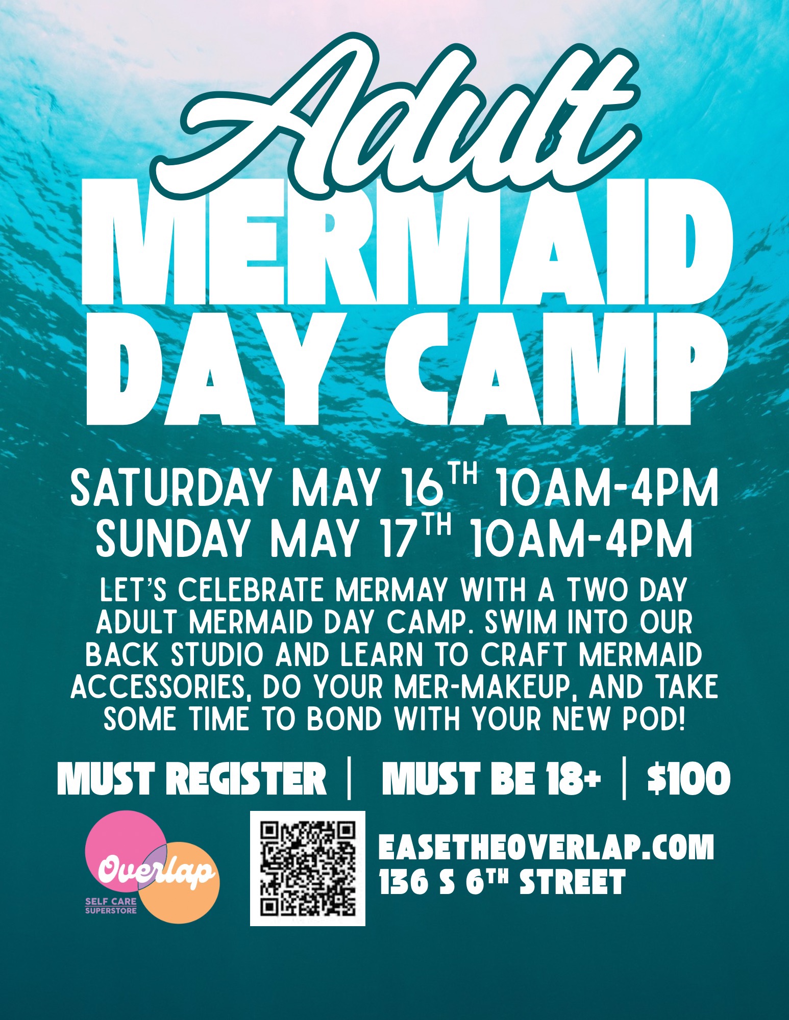 Adult Mermaid Day Camp