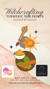 Witch Crafts: Turmeric Sun Prints! With Calico