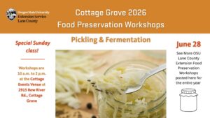 Cottage Grove 2026 Pickling and Fermentation