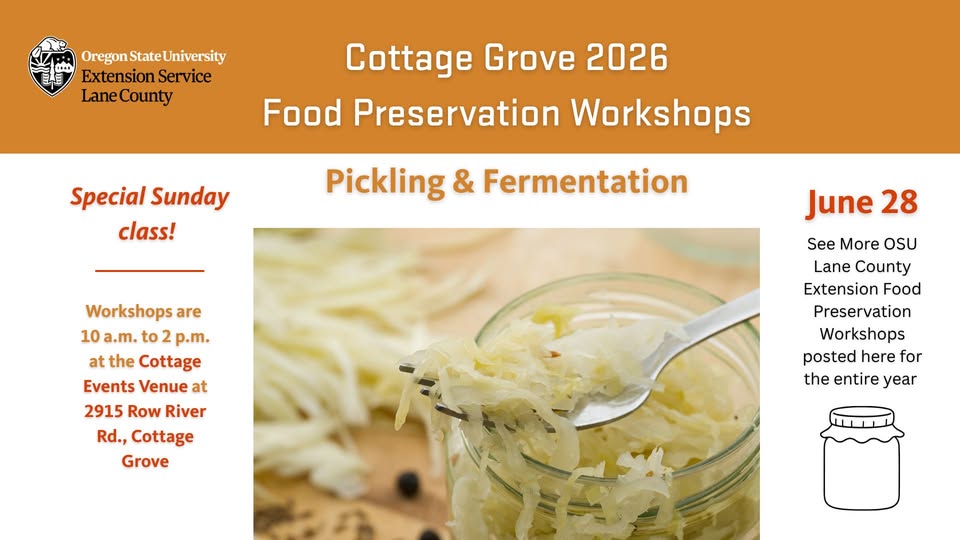Cottage Grove 2026 Pickling and Fermentation