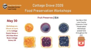 Cottage Grove 2026 Fruit Preserves