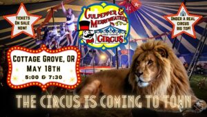 C&M Circus is coming to Cottage Grove, OR!