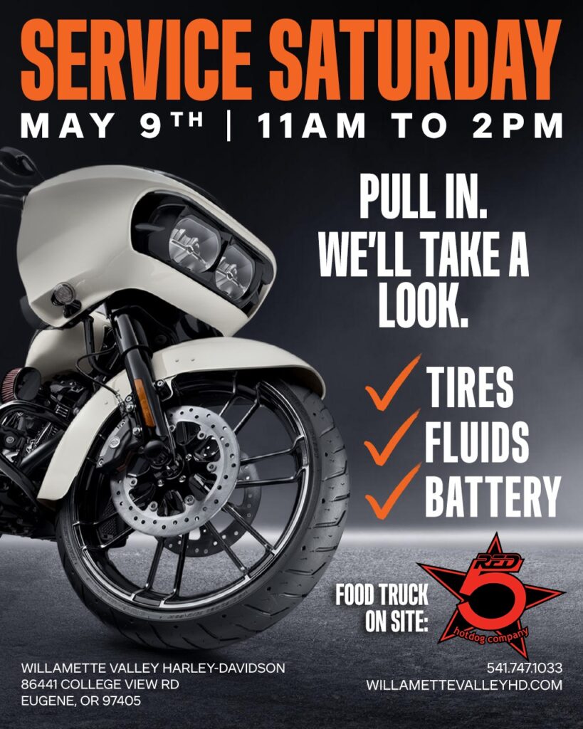 Service Saturday at Willamette Valley Harley-Davidson