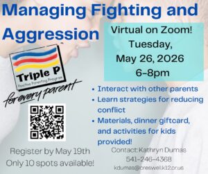 Triple P Parenting Workshop: Managing Fighting and Aggression
