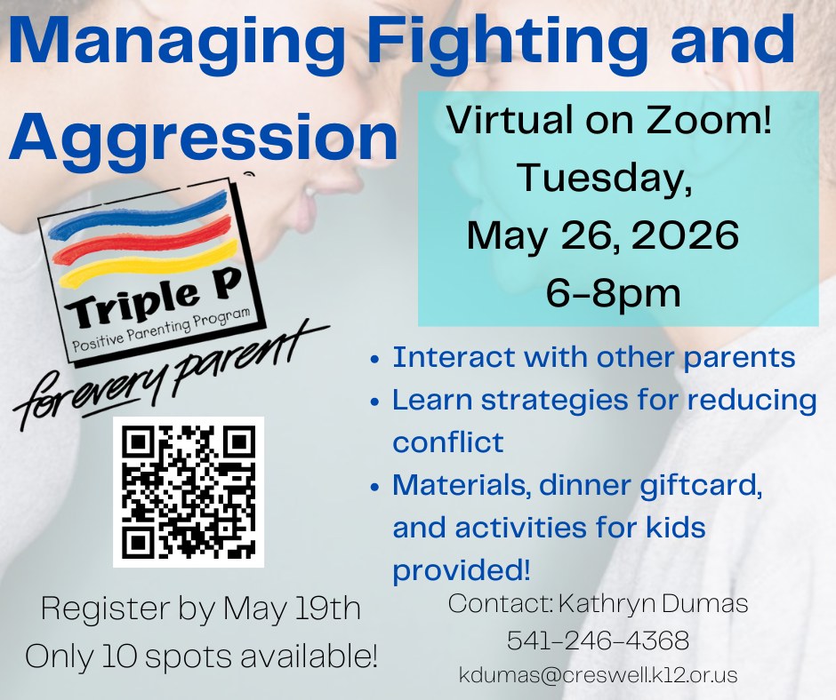 Triple P Parenting Workshop: Managing Fighting and Aggression