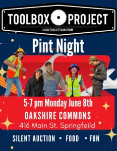Oakshire Inspires: Pint Night Fundraiser for ToolBox Project