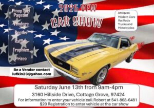 COTTAGE GROVE 2026 VFW VENDOR & CAR SHOW EVENT