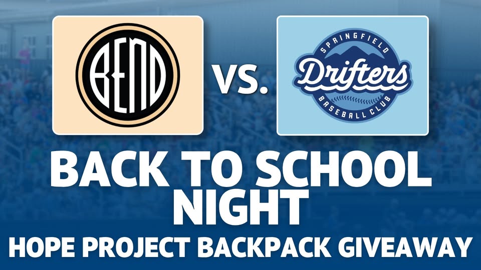 Springfield Drifters Baseball: Back to School Night + Hope Project Backpack Giveaway