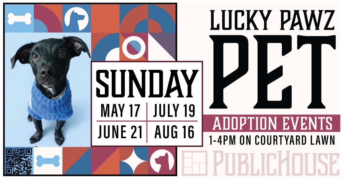 Lucky Pawz Adoption Events at PublicHouse