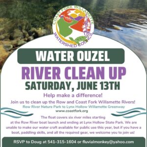 2026 Water Ouzel River Clean Up