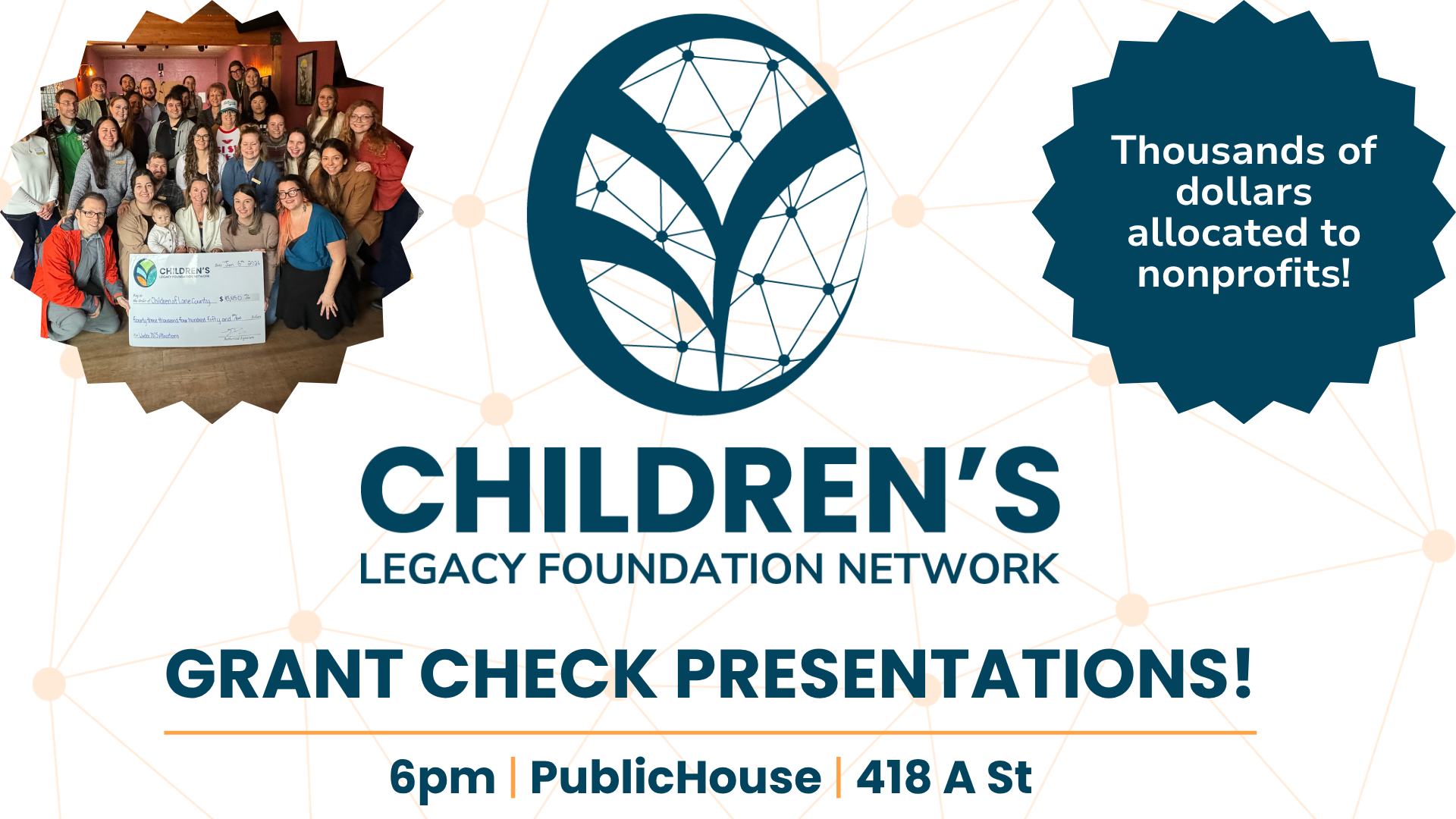Grant Check Presentations with CLF Network!