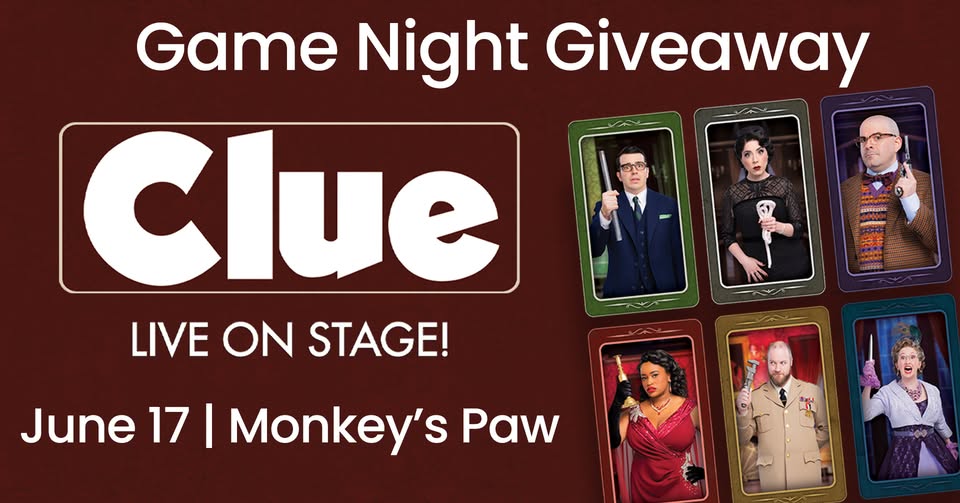 Clue Game Night Giveaway at The Monkey’s Paw