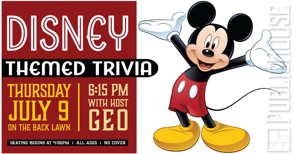 Disney Themed Trivia with Geo at PublicHouse
