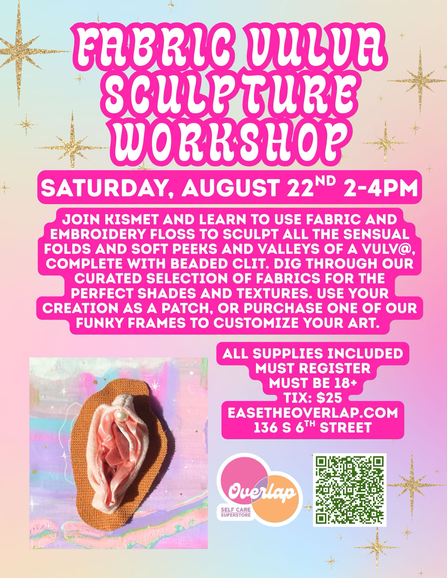 Fabric Vulv@ Sculpture Workshop!