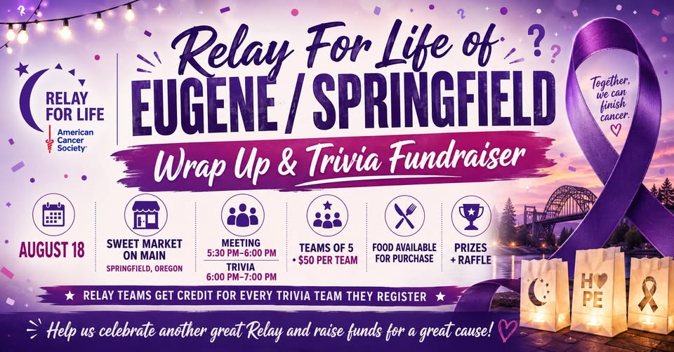 Relay For Life Trivia Fundraiser- Public Welcome!!!