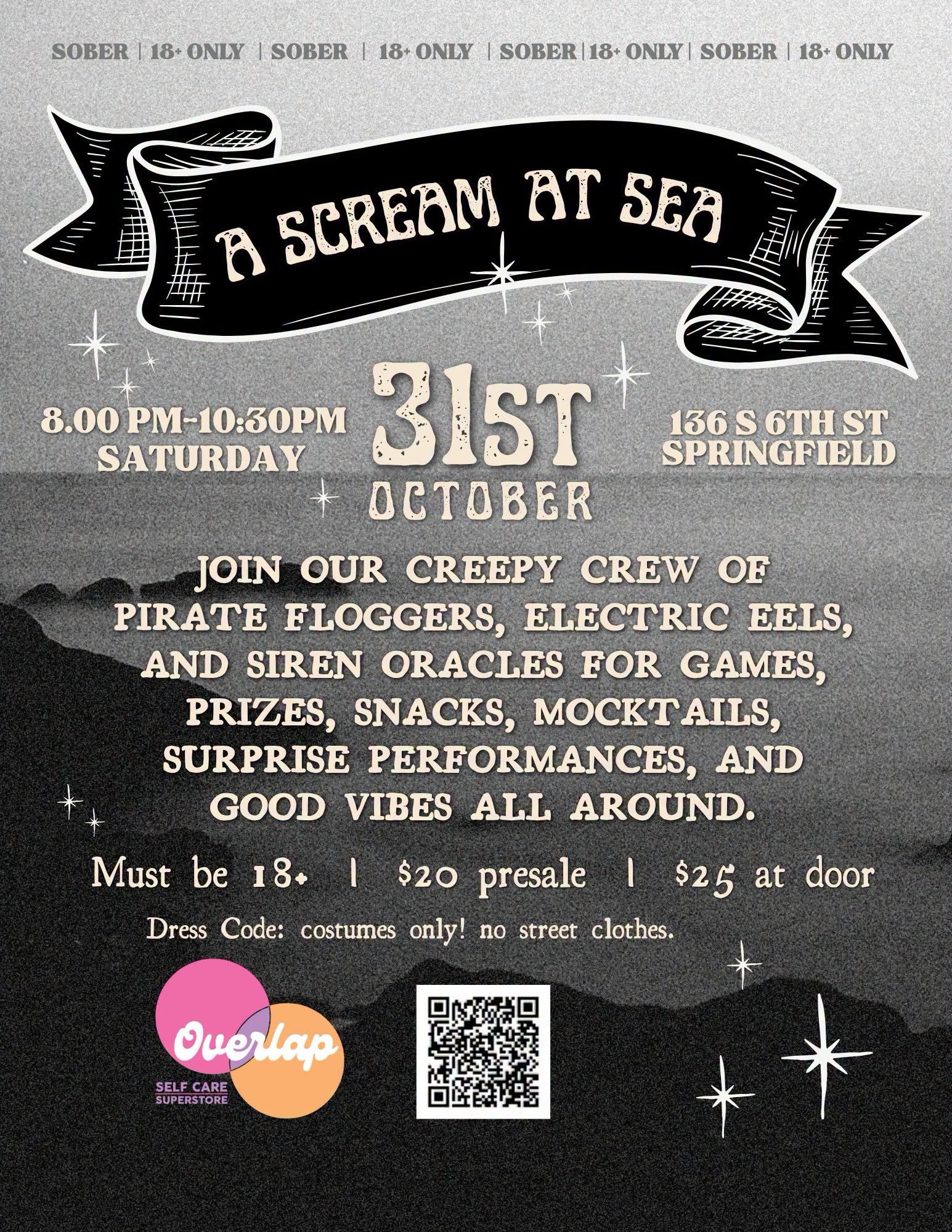 A SCREAM AT SEA: A Sober Halloween Costume Party!
